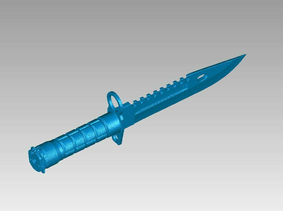 STL file Real Tactical Bayonet Knife Replica 3D Scan・Model to download ...